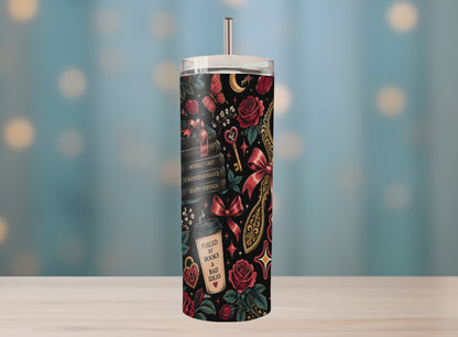 High Maintenance Reader Tumbler, Dark Romance Book Lover Cup, Low Standards for Villains Tumbler, BookTok Gift, Romantasy Reader Gift