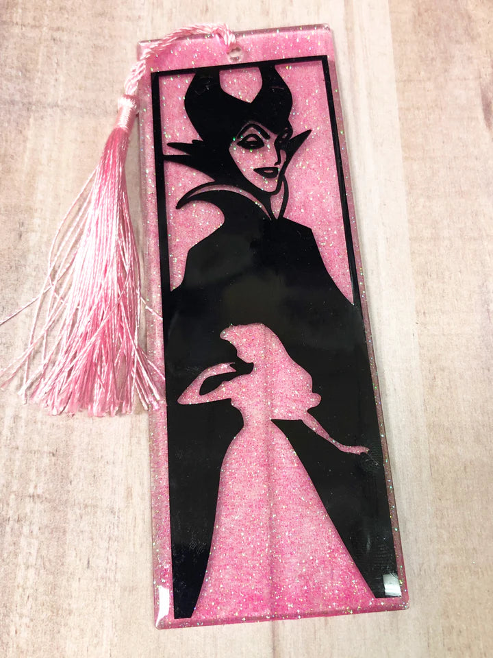 Evil Villain Glitter Bookmarks